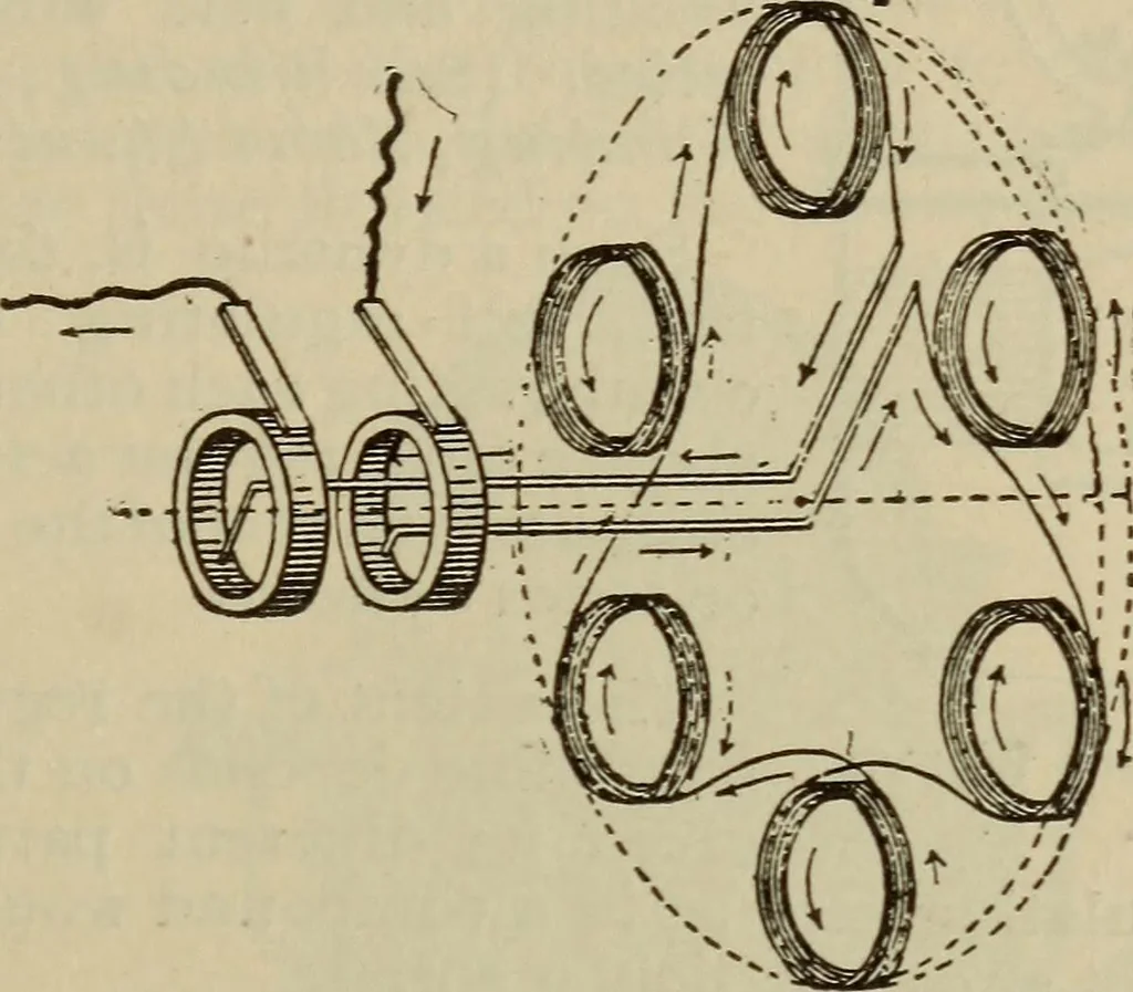 An illustration from The standard electrical dictionary; a popular dictionary of words, terms, and phrases, used in the practice of electrical engineering, 1897, leaf 200