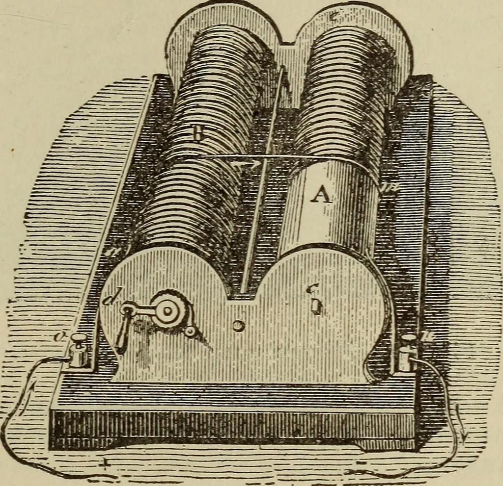 An illustration from The standard electrical dictionary; a popular dictionary of words, terms, and phrases, used in the practice of electrical engineering, 1897, leaf 478