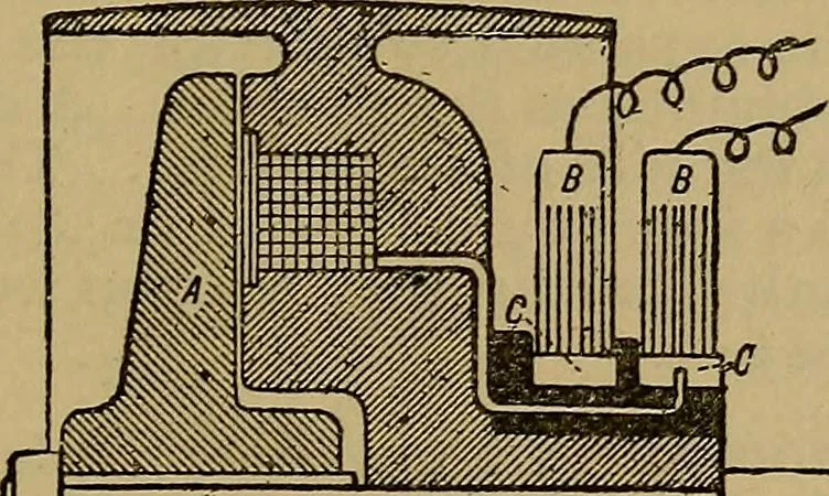 An illustration from The standard electrical dictionary : a popular encyclopaedia of words and terms used in the practice of electrical engineering, 1898, leaf 134