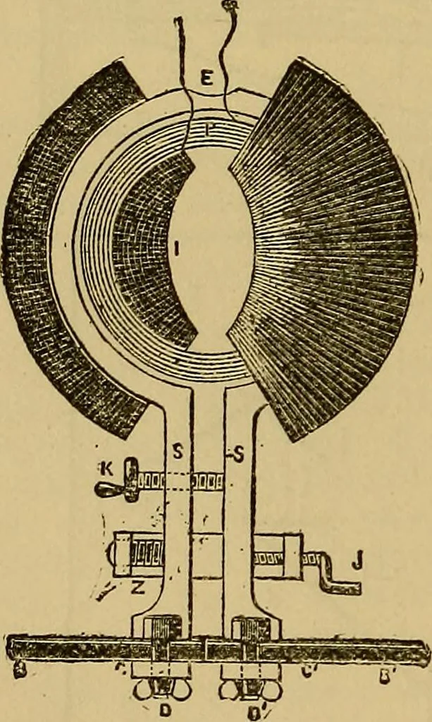 An illustration from The standard electrical dictionary : a popular encyclopaedia of words and terms used in the practice of electrical engineering, 1898, leaf 141
