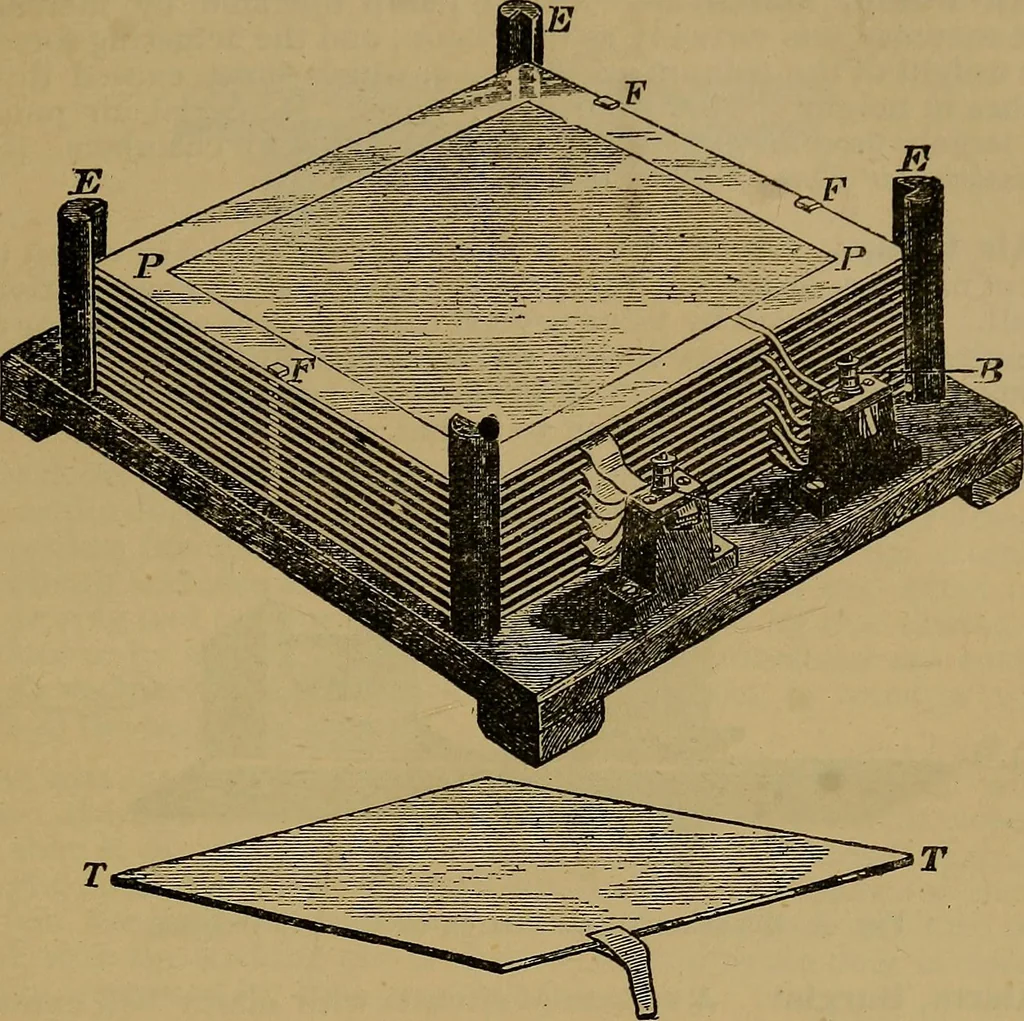 An illustration from The standard electrical dictionary : a popular encyclopaedia of words and terms used in the practice of electrical engineering, 1898, leaf 20