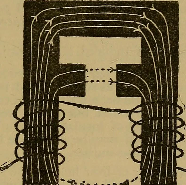 An illustration from The standard electrical dictionary : a popular encyclopaedia of words and terms used in the practice of electrical engineering, 1898, leaf 358