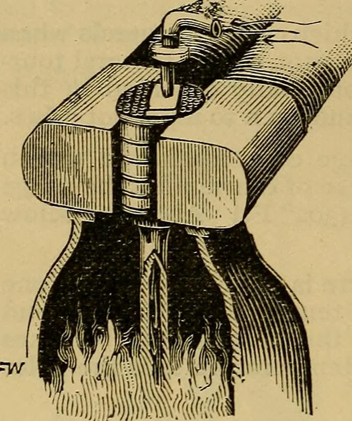 An illustration from The standard electrical dictionary : a popular encyclopaedia of words and terms used in the practice of electrical engineering, 1898, leaf 447