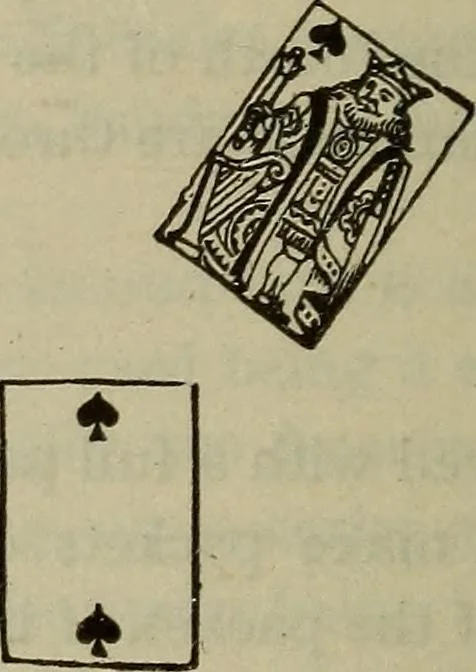 An illustration from The standard Hoyle; a complete guide and reliable authority upon all games of chance or skill now played in the United States whether of native or foreign introduction, 1904, leaf 445