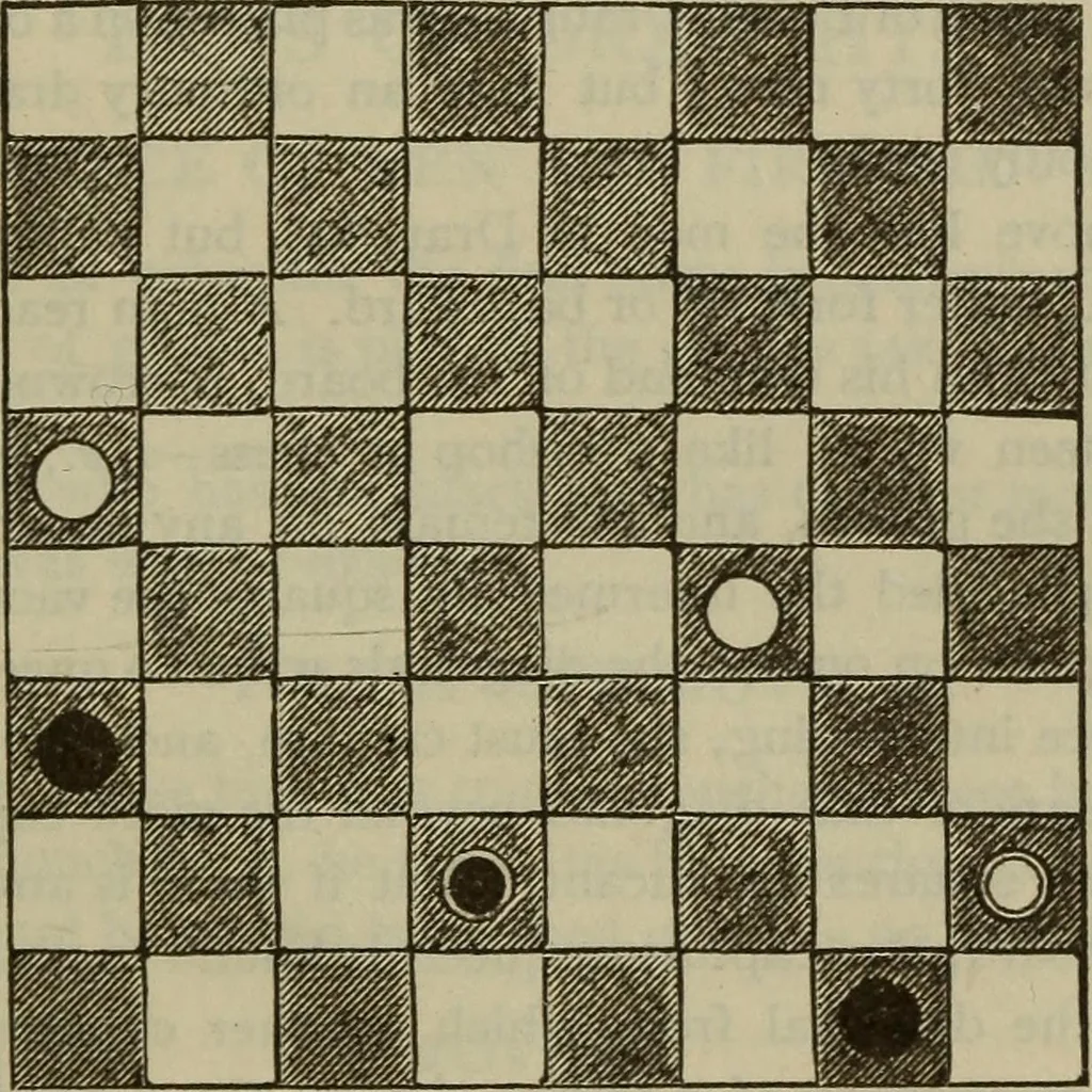 An illustration from The standard Hoyle; a complete guide and reliable authority upon all games of chance or skill now played in the United States whether of native or foreign introduction, 1904, leaf 452