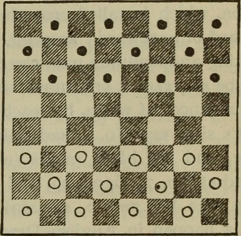 An illustration from The standard Hoyle; a complete guide and reliable authority upon all games of chance or skill now played in the United States whether of native or foreign introduction, 1904, leaf 456