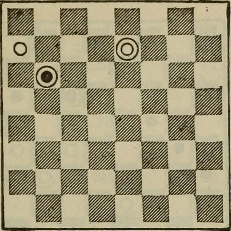 An illustration from The standard Hoyle; a complete guide and reliable authority upon all games of chance or skill now played in the United States whether of native or foreign introduction, 1904, leaf 464