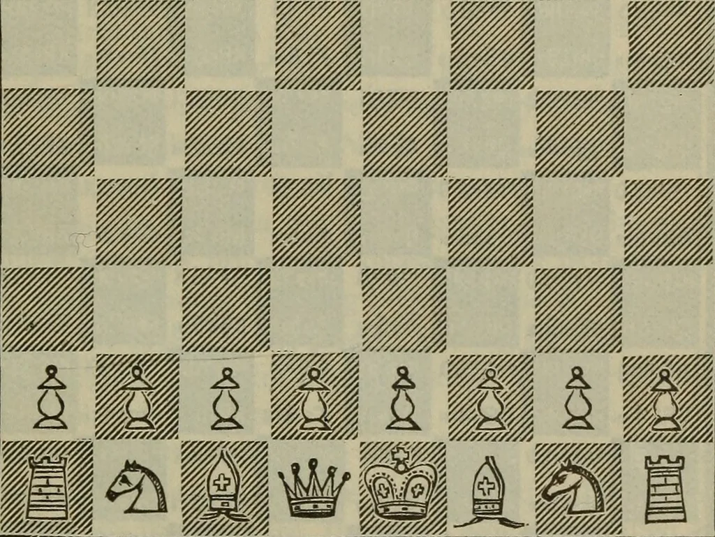An illustration from The standard Hoyle; a complete guide and reliable authority upon all games of chance or skill now played in the United States whether of native or foreign introduction, 1904, leaf 482