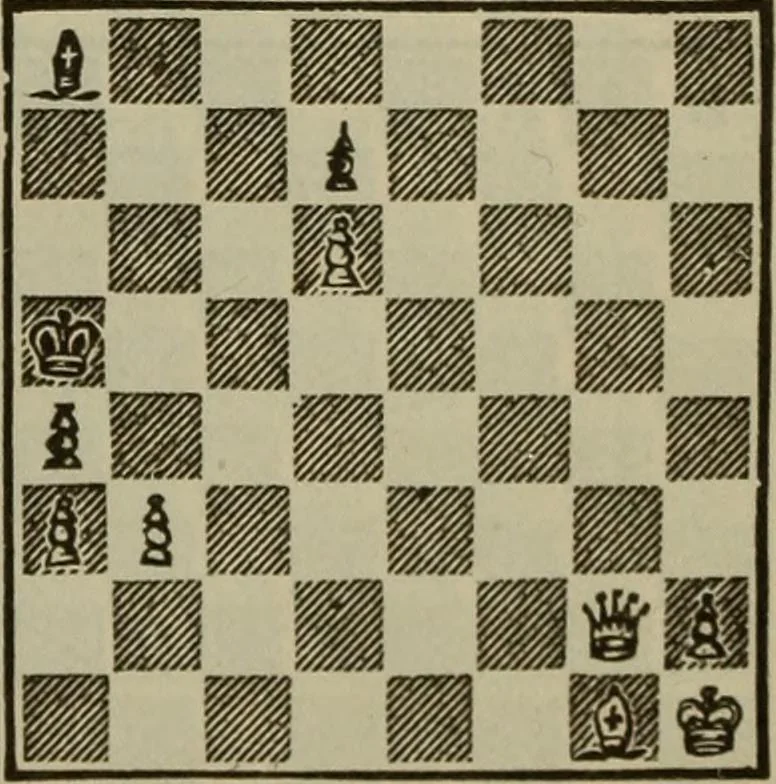 An illustration from The standard Hoyle; a complete guide and reliable authority upon all games of chance or skill now played in the United States whether of native or foreign introduction, 1904, leaf 536