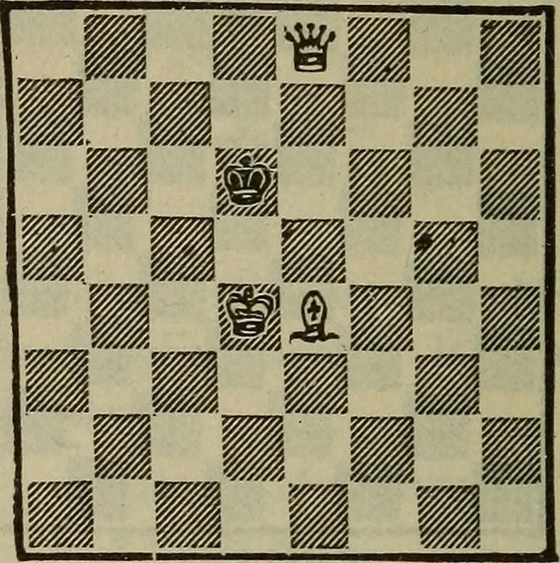 An illustration from The standard Hoyle; a complete guide and reliable authority upon all games of chance or skill now played in the United States whether of native or foreign introduction, 1904, leaf 537