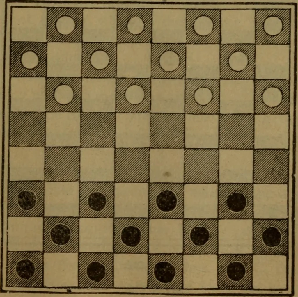 An illustration from The standard Hoyle; a complete guide and reliable authority upon all games of chance or skill now played in the United States, whether of native or foreign introduction, 1912, leaf 448