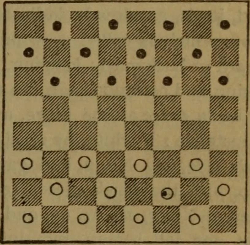 An illustration from The standard Hoyle; a complete guide and reliable authority upon all games of chance or skill now played in the United States, whether of native or foreign introduction, 1912, leaf 456