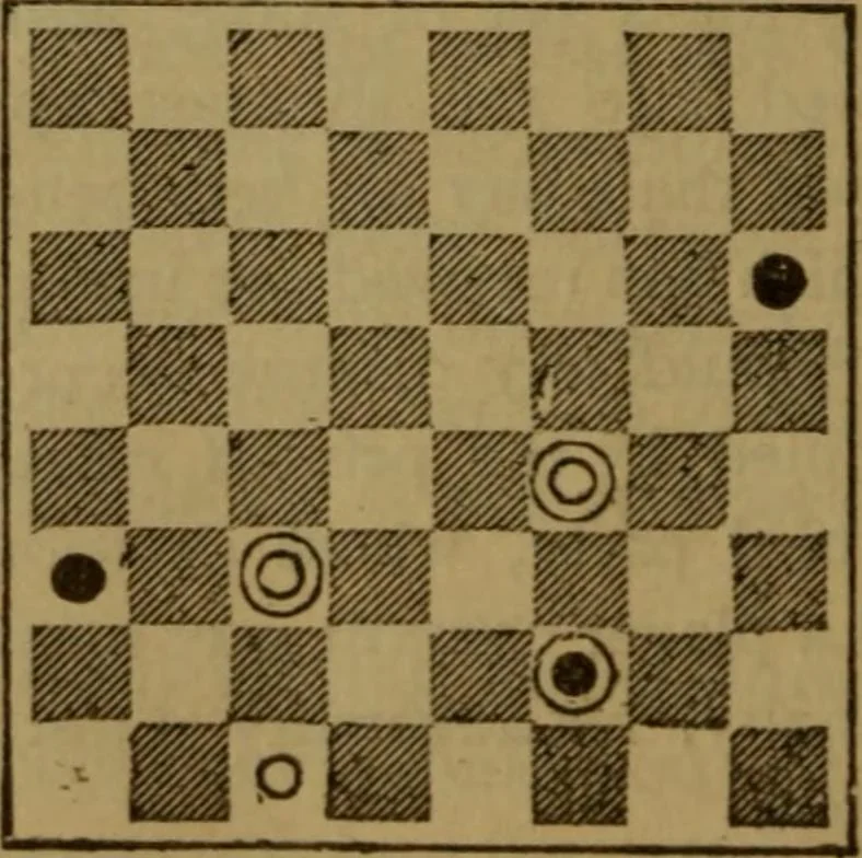 An illustration from The standard Hoyle; a complete guide and reliable authority upon all games of chance or skill now played in the United States, whether of native or foreign introduction, 1912, leaf 463