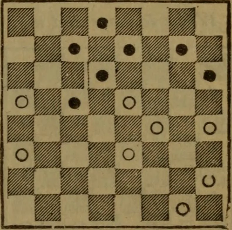 An illustration from The standard Hoyle; a complete guide and reliable authority upon all games of chance or skill now played in the United States, whether of native or foreign introduction, 1912, leaf 464