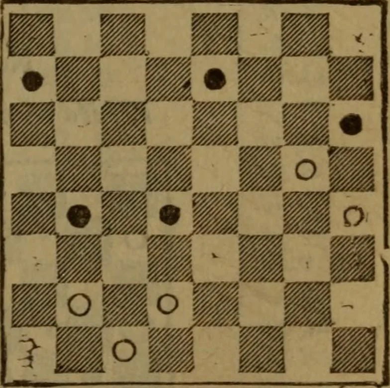 An illustration from The standard Hoyle; a complete guide and reliable authority upon all games of chance or skill now played in the United States, whether of native or foreign introduction, 1912, leaf 464