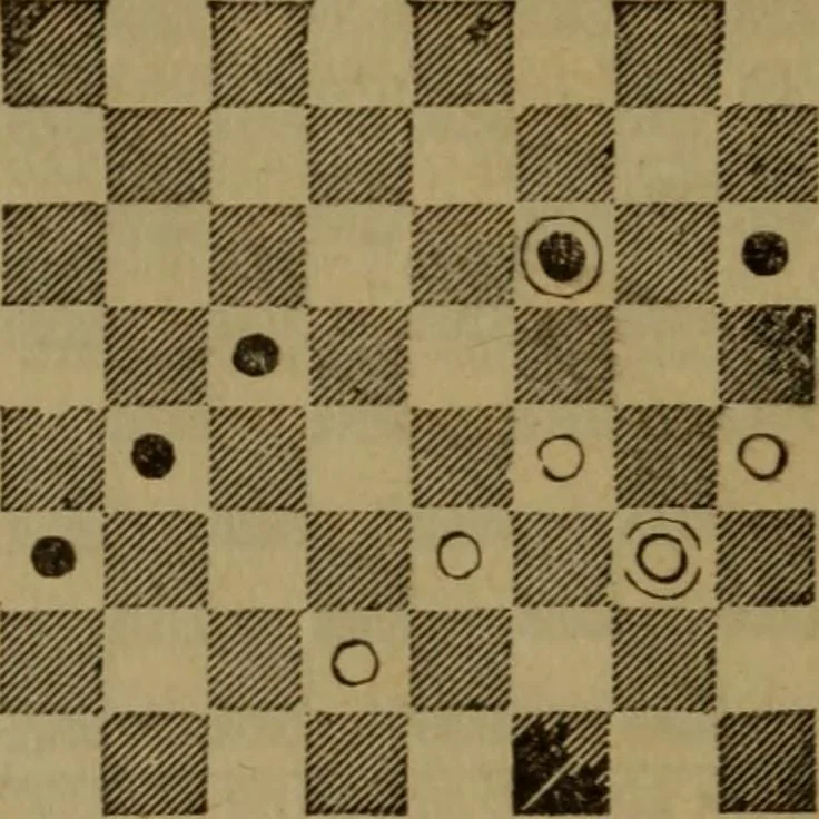 An illustration from The standard Hoyle; a complete guide and reliable authority upon all games of chance or skill now played in the United States, whether of native or foreign introduction, 1912, leaf 465