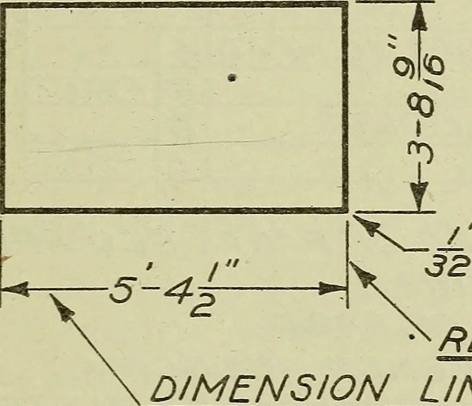 An illustration from Standards and conventions for mechanical drawing, 1921, leaf 14