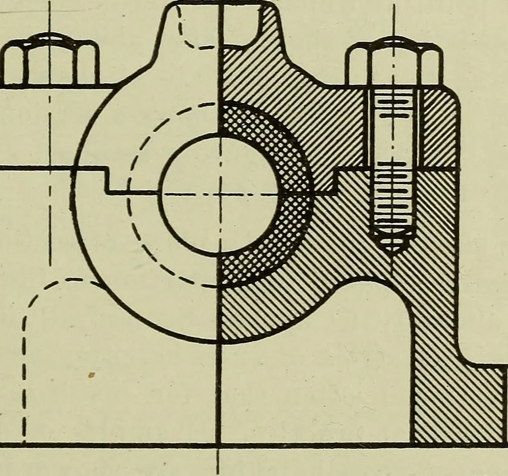 An illustration from Standards and conventions for mechanical drawing, 1921, leaf 26