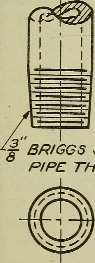 An illustration from Standards and conventions for mechanical drawing, 1921, leaf 30