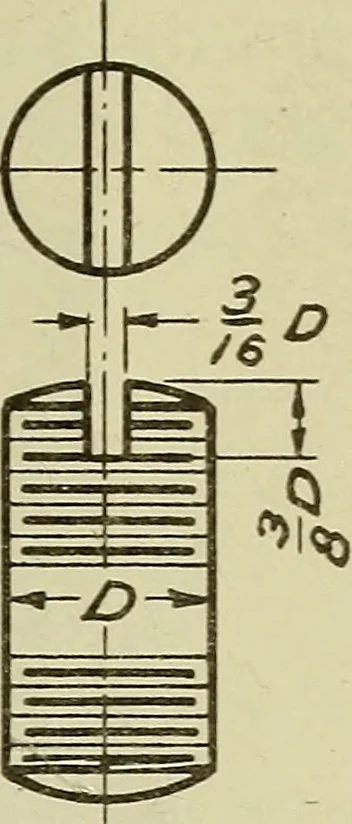 An illustration from Standards and conventions for mechanical drawing, 1921, leaf 34