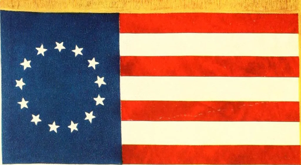 An illustration from The standards, flags and banners of the Pennsylvania Society of Sons of the Revolution, 1913, leaf 27