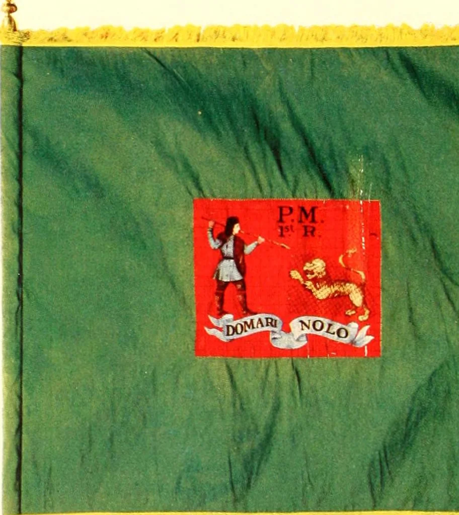 An illustration from The standards, flags and banners of the Pennsylvania Society of Sons of the Revolution, 1913, leaf 55