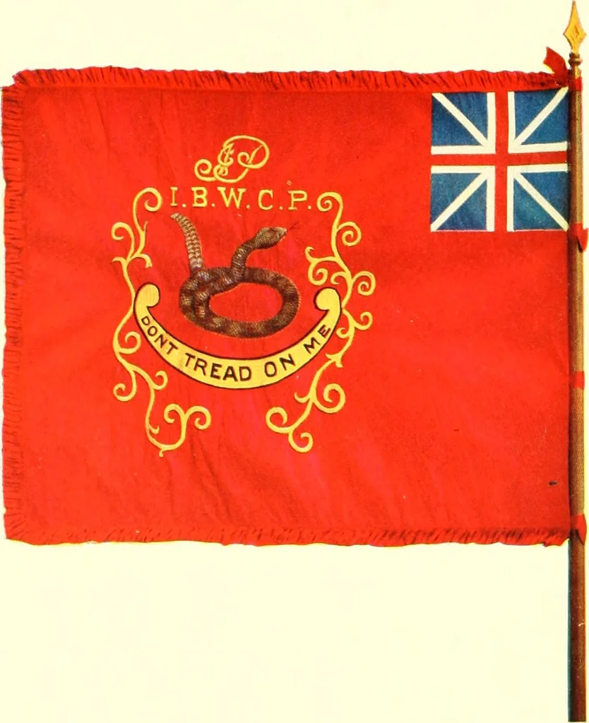 An illustration from The standards, flags and banners of the Pennsylvania Society of Sons of the Revolution, 1913, leaf 63