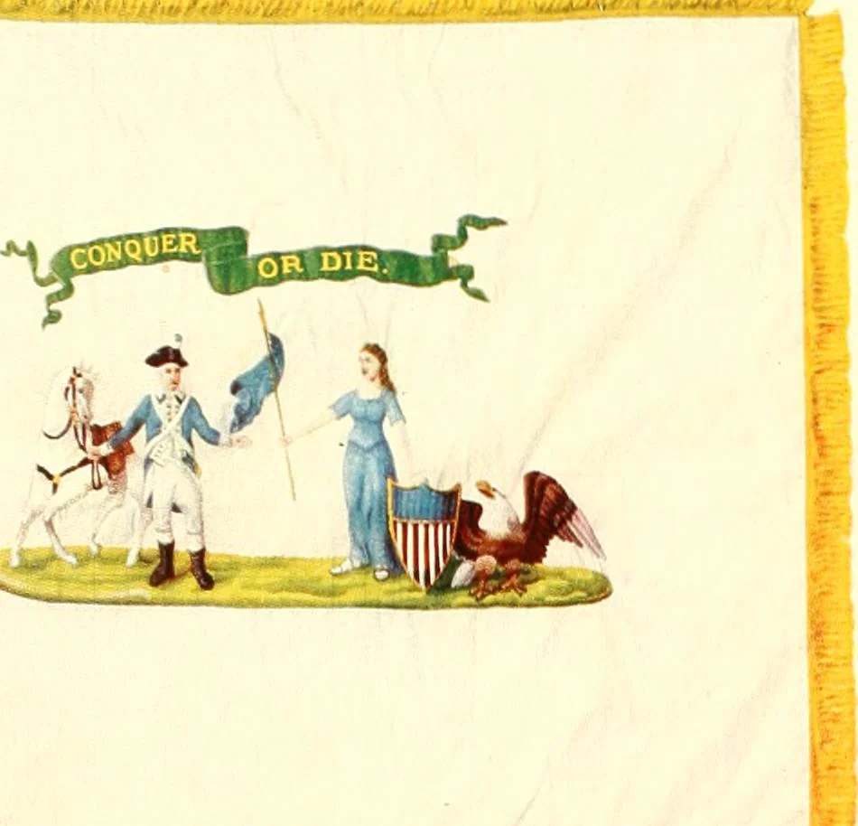 An illustration from The standards, flags and banners of the Pennsylvania Society of Sons of the Revolution, 1913, leaf 77