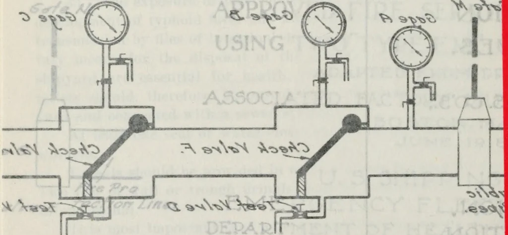 An illustration from Standards of the Department of Health and Sanitation of the United States Shipping Board Emergency Fleet Corporation, 1918, Lieut.-Col. Philip S. Doane, director, 1918, leaf 23