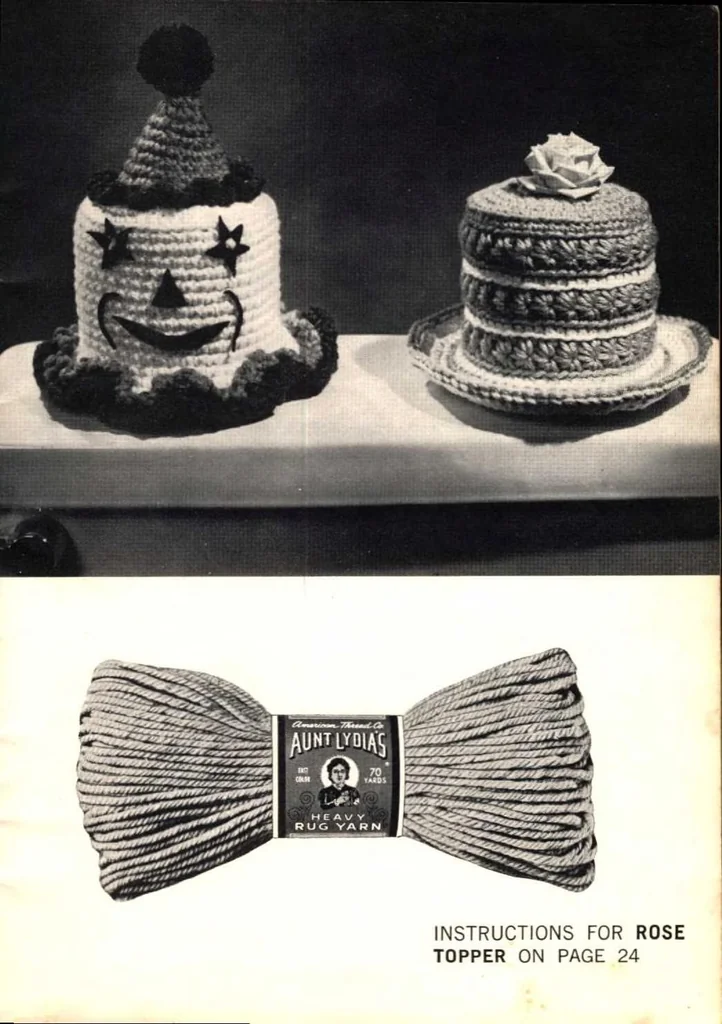 An illustration from Star Book No. 207: Make It With Aunt Lydia's Rug Yarn, 1967, leaf 10