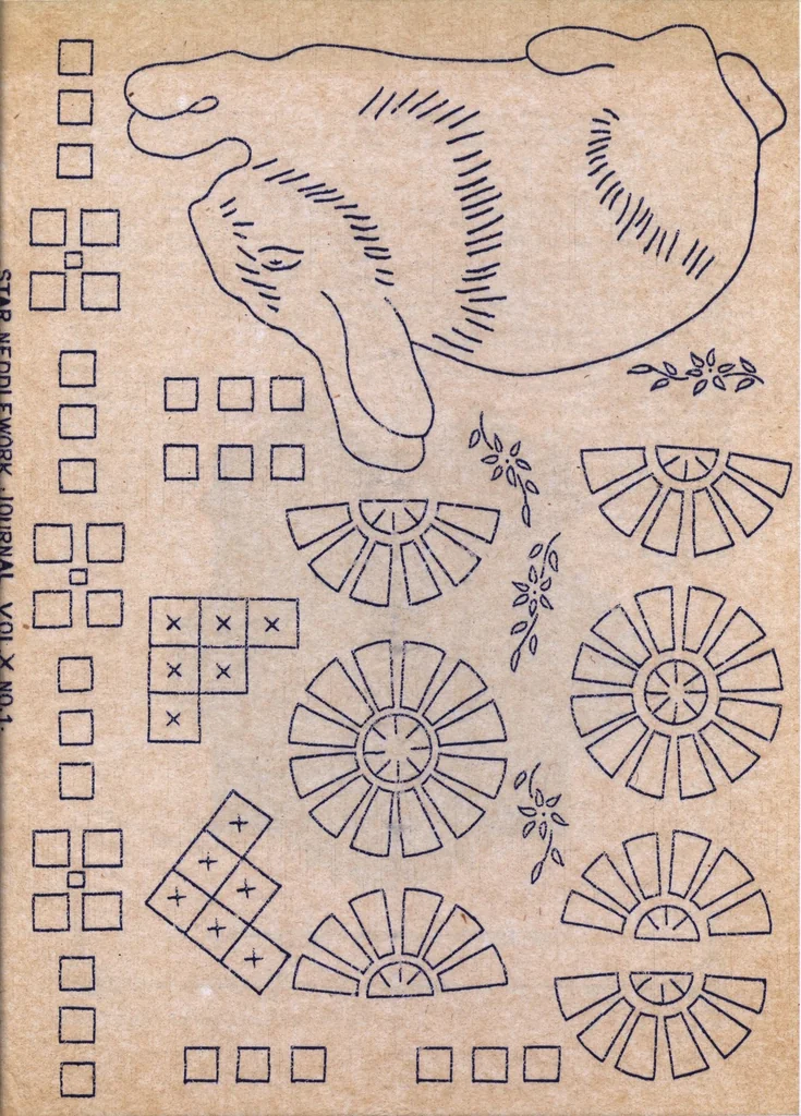 An illustration from Star Needlework Journal (January, 1925), 1925, leaf 12