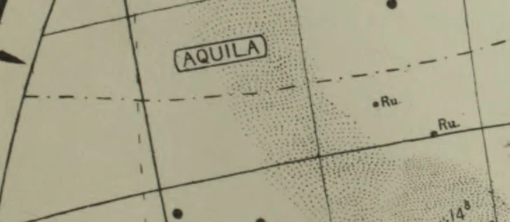 An illustration from A star atlas for the library, the school and the observatory. Showing 6,000 stars and 1,500 objects of interest, in twelve circular maps on the equidistant projection; with two coloured index plates, in their proper relative positions, including all the stars to the fifth magnitude, and the constellation figures ... With a letter press introduction, 1874, leaf 81