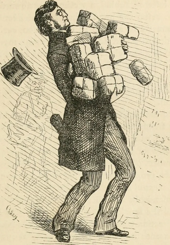 An illustration from Starboard and port: the "Nettie" along shore, 1876, leaf 28