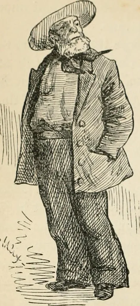 An illustration from Starboard and port: the "Nettie" along shore, 1876, leaf 43