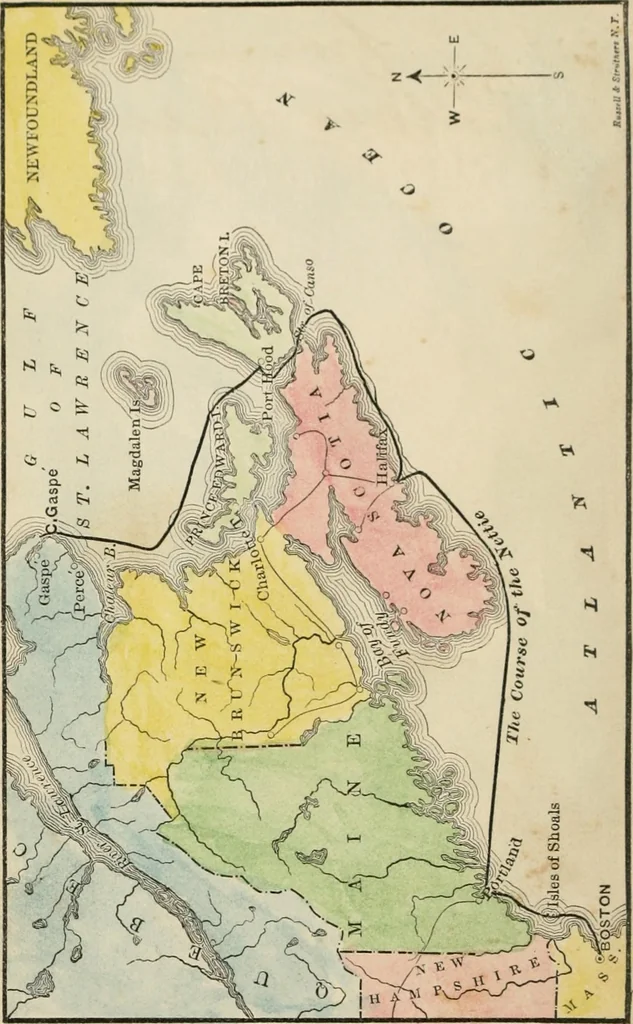 An illustration from Starboard and port: the "Nettie" along shore, 1876, leaf 7