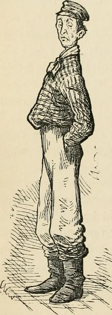 An illustration from Starboard and port: the "Nettie" along shore, 1876, leaf 99