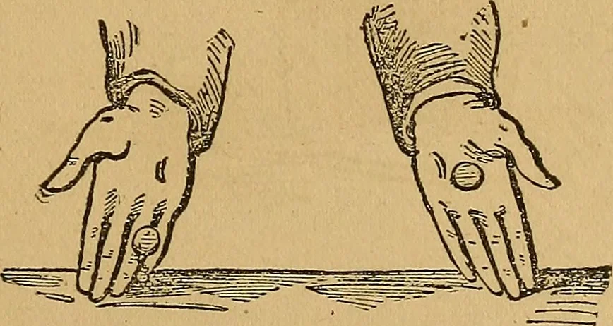 An illustration from The Star games, tricks and puzzles, 1893, leaf 18
