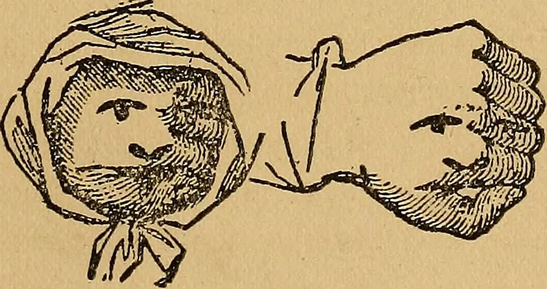 An illustration from The Star games, tricks and puzzles, 1893, leaf 26