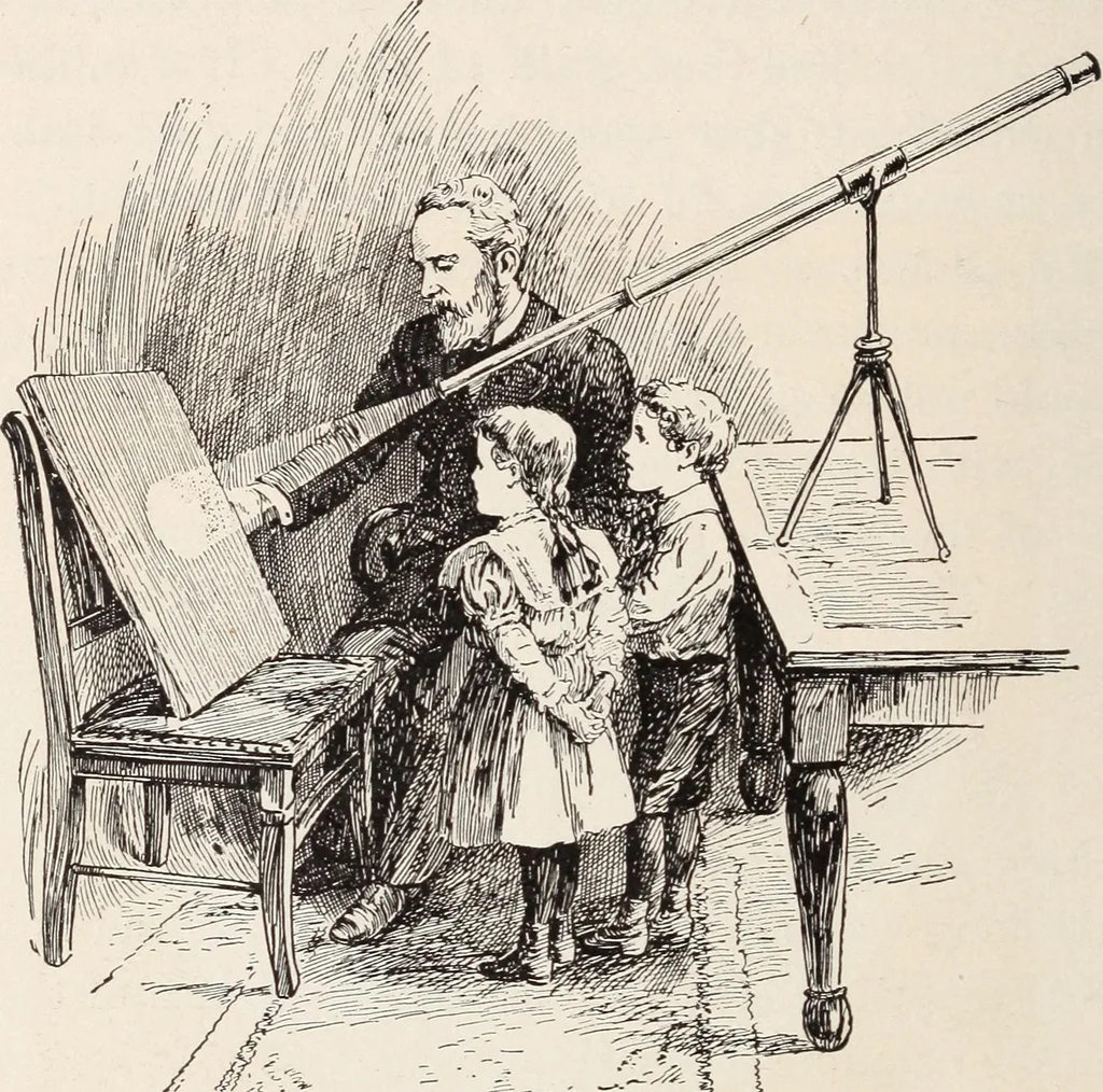 An illustration from Star-land; being talks with young people about the wonders of the heavens, 1899, leaf 47