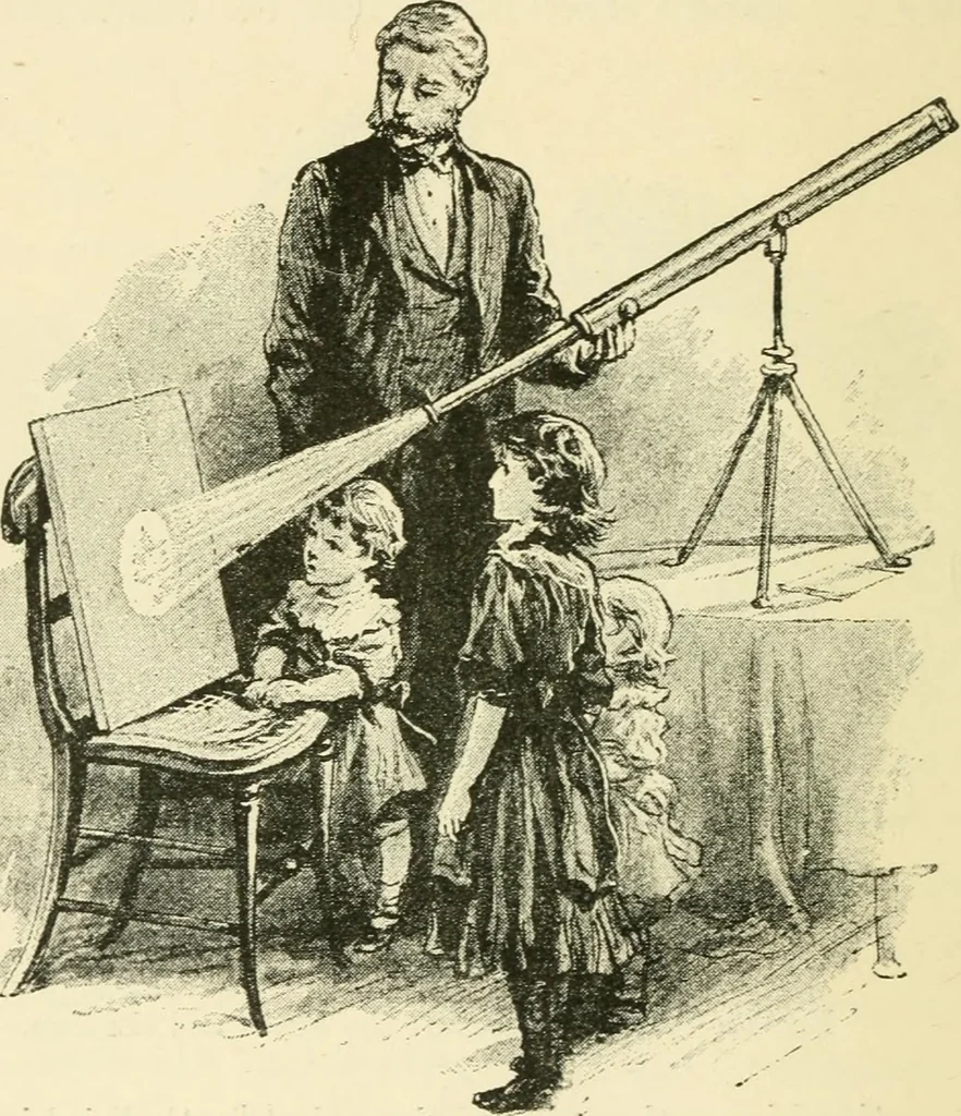 An illustration from Star-land : being talks with young people about the wonders of the heavens, 1891, leaf 47