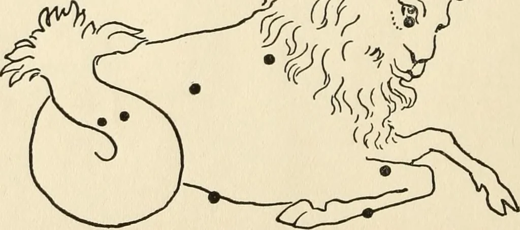 An illustration from Star lore of all ages; a collection of myths, legends, and facts concerning the constellations of the Northern Hemisphere, 1911, leaf 171