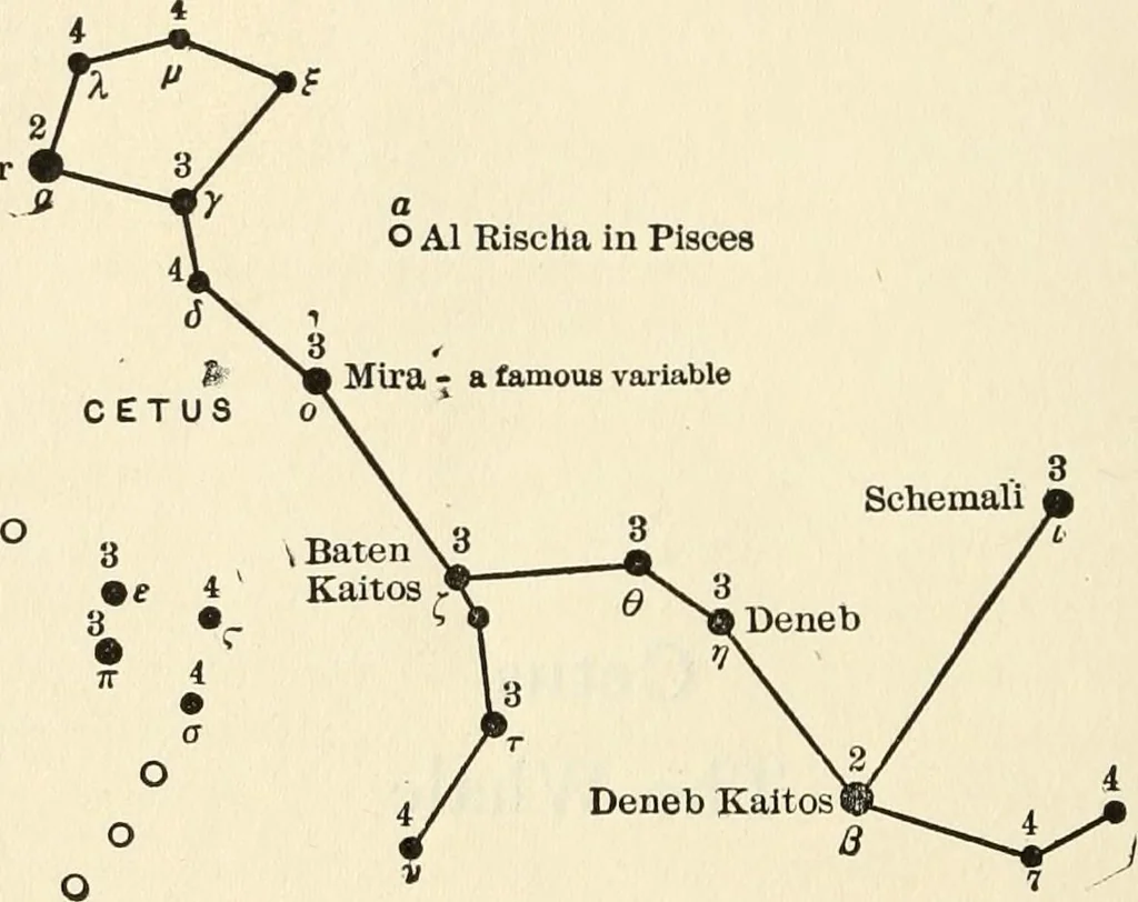 An illustration from Star lore of all ages; a collection of myths, legends, and facts concerning the constellations of the Northern Hemisphere, 1911, leaf 201