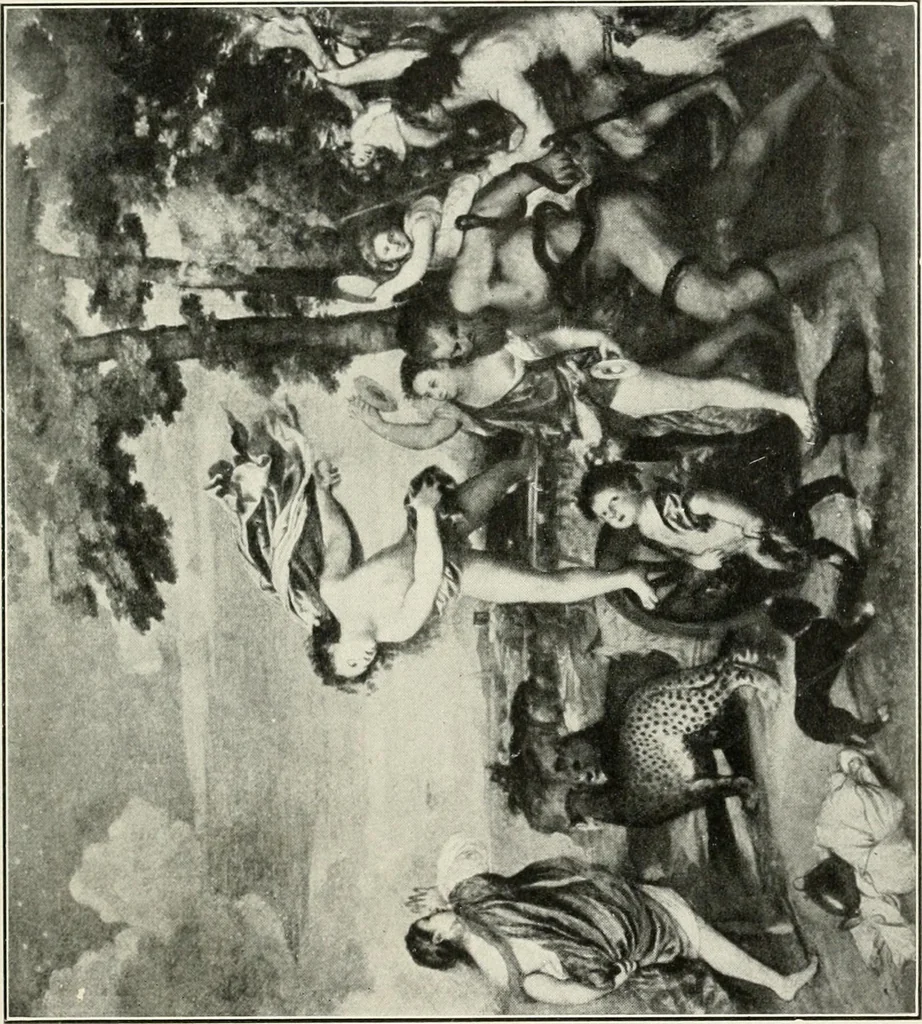 An illustration from Star lore of all ages; a collection of myths, legends, and facts concerning the constellations of the Northern Hemisphere, 1911, leaf 216