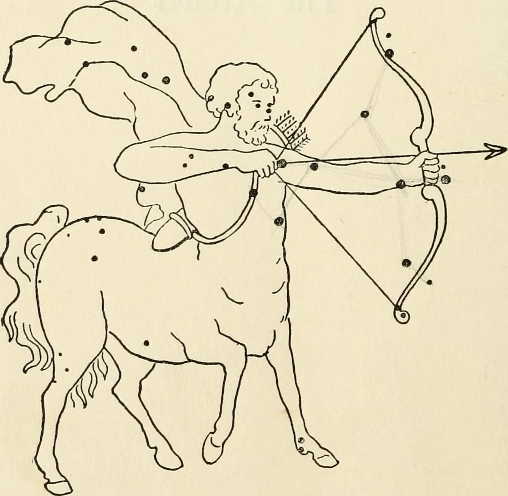 An illustration from Star lore of all ages; a collection of myths, legends, and facts concerning the constellations of the Northern Hemisphere, 1911, leaf 435