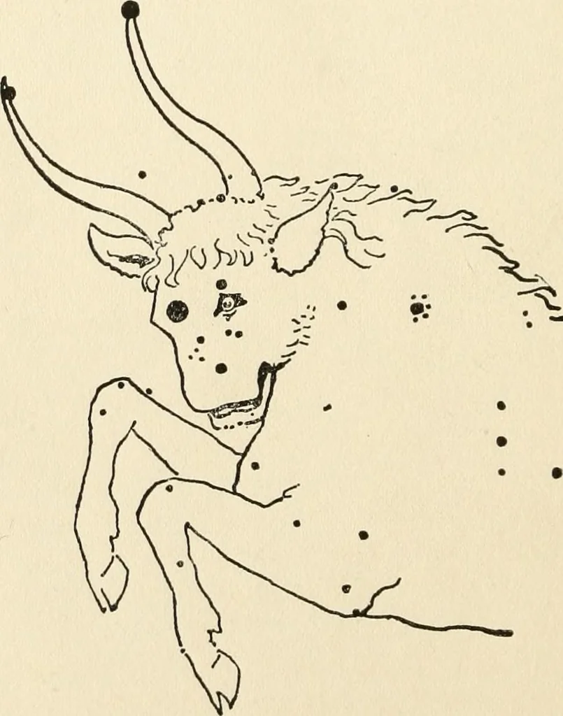 An illustration from Star lore of all ages; a collection of myths, legends, and facts concerning the constellations of the Northern Hemisphere, 1911, leaf 453