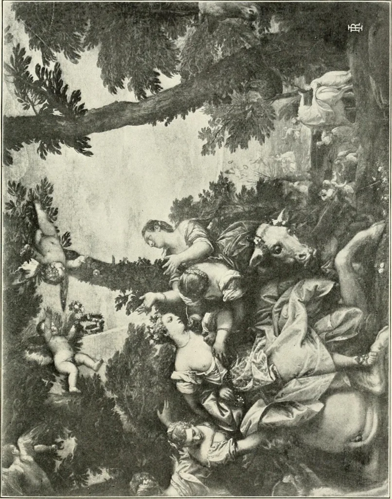 An illustration from Star lore of all ages; a collection of myths, legends, and facts concerning the constellations of the Northern Hemisphere, 1911, leaf 458