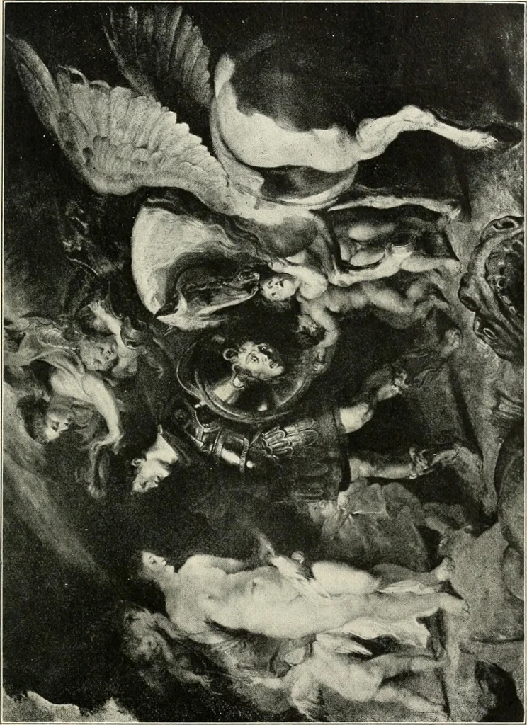 An illustration from Star lore of all ages; a collection of myths, legends, and facts concerning the constellations of the Northern Hemisphere, 1911, leaf 56