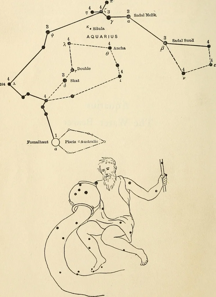 An illustration from Star lore of all ages; a collection of myths, legends, and facts concerning the constellations of the Northern Hemisphere, 1911, leaf 67