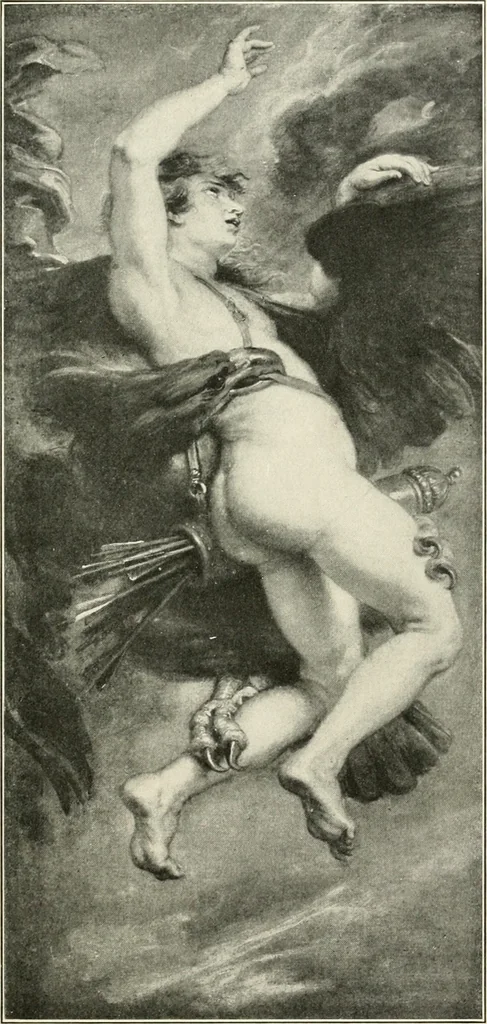 An illustration from Star lore of all ages; a collection of myths, legends, and facts concerning the constellations of the Northern Hemisphere, 1911, leaf 86