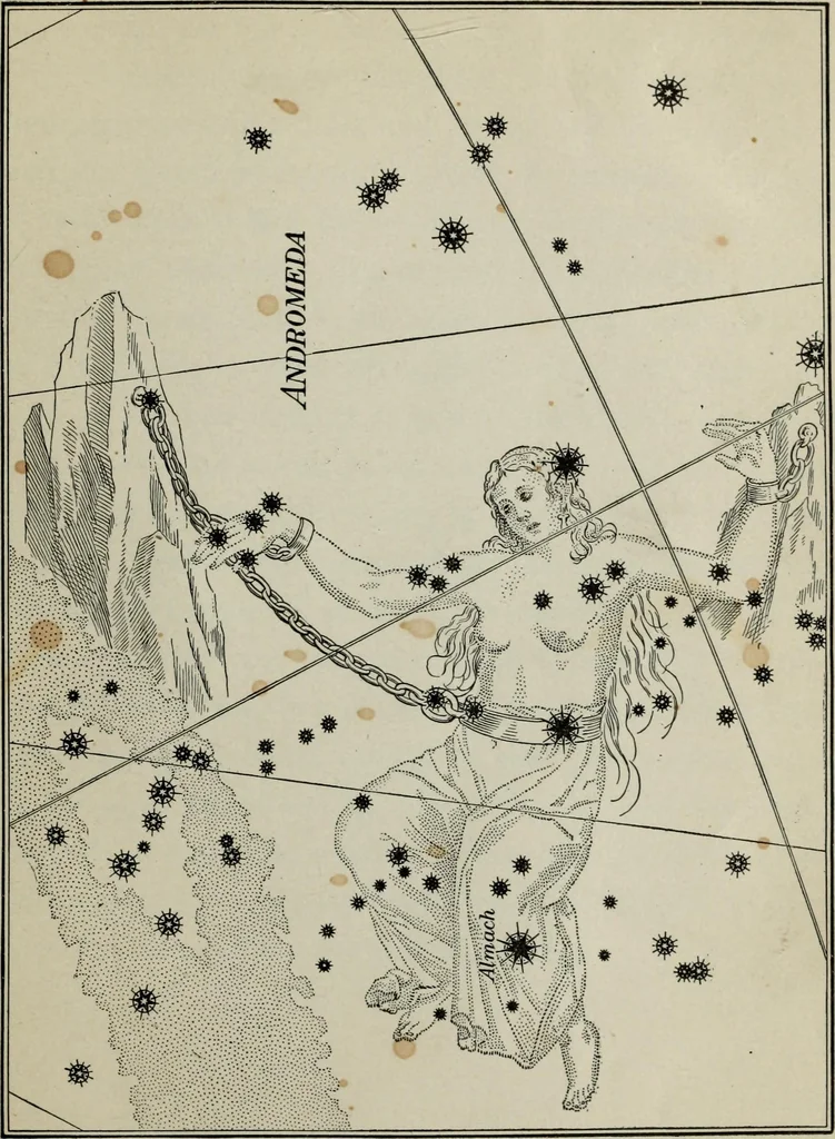 An illustration from The stars in song and legend, 1901, leaf 118